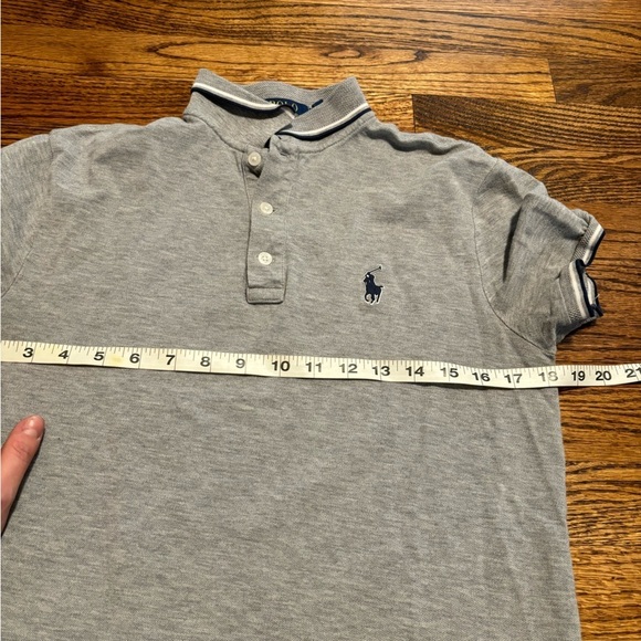 Polo Ralph Lauren | Custom Slim Fit‎ Gray Navy/White Trim Sz S - Picture 5 of 7
